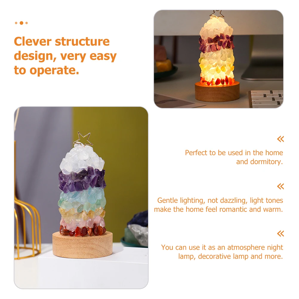 

Stylish Crystal Bedside Table Lamp Crystal Stone Usb Decorative Light Warm Light Creative Elegant Lamp For Home Decor