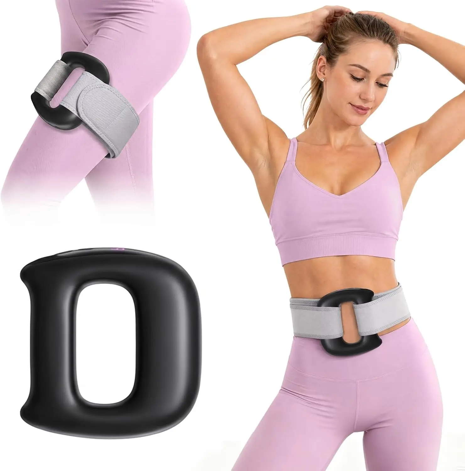 Mini Massage Gun with Heat & Waist Belt, Portable Vibration Muscle Massager, Deep Tissue Massager for Neck Shoulder Back Legs Wa