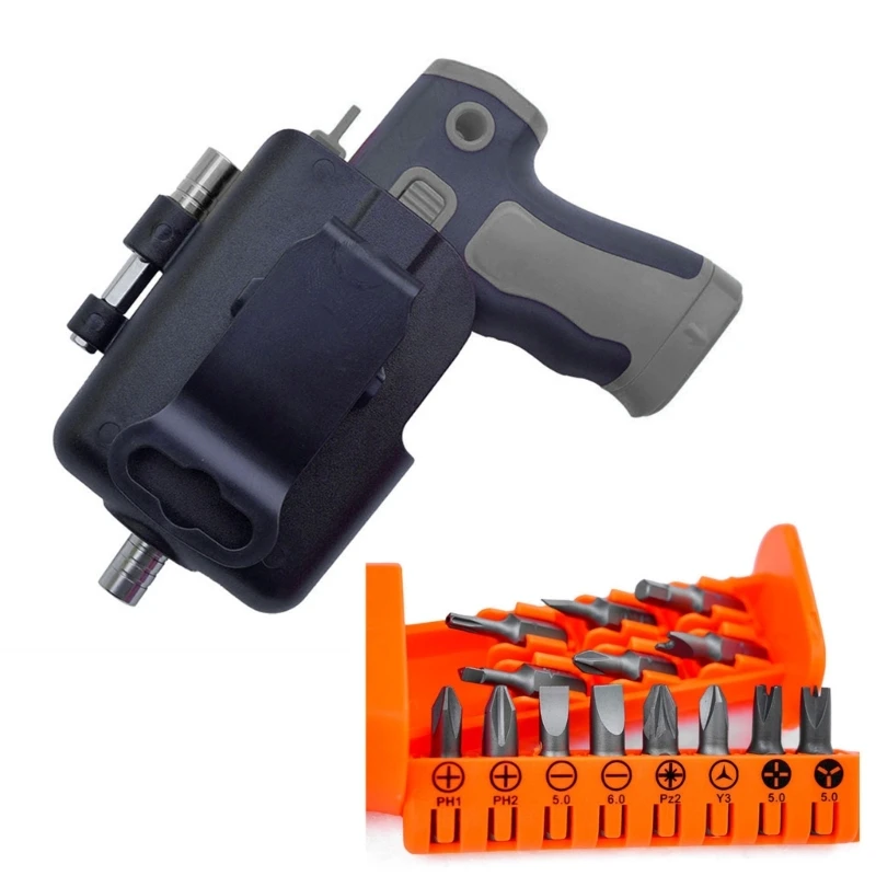 Suporte broca chave fenda catraca universal ferramenta desmontagem manual multifuncional ajustável metal 1/4in bits