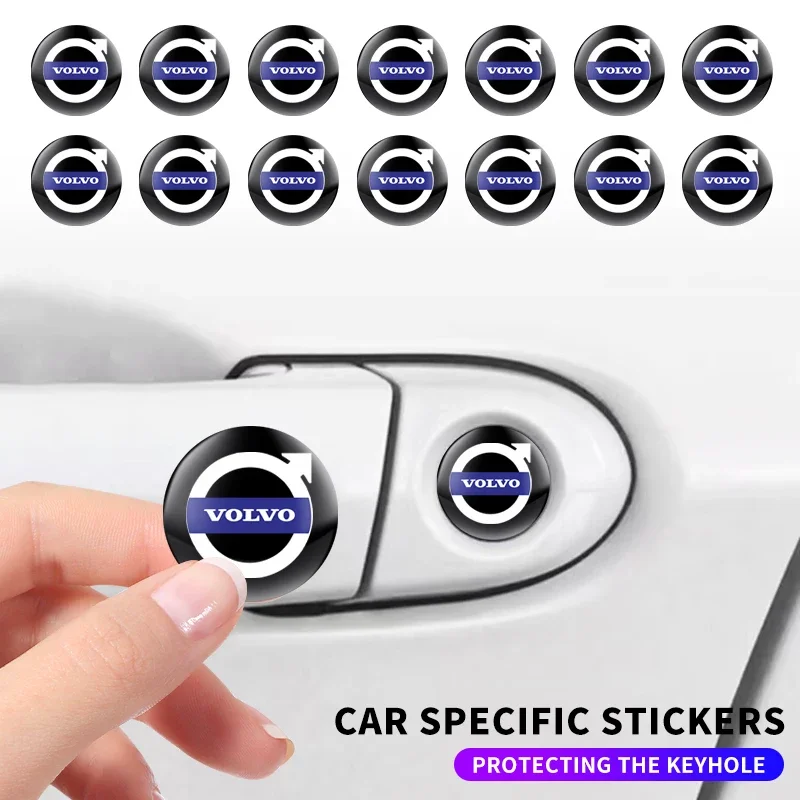 

2/5/10Pc Car Door Key Hole Lock Anti-Dustproof Stickers For Volvo XC90 S60 V40 XC60 S80 S40 V70 V50 S90 T6 V60 V90 XC40 XC70 C30