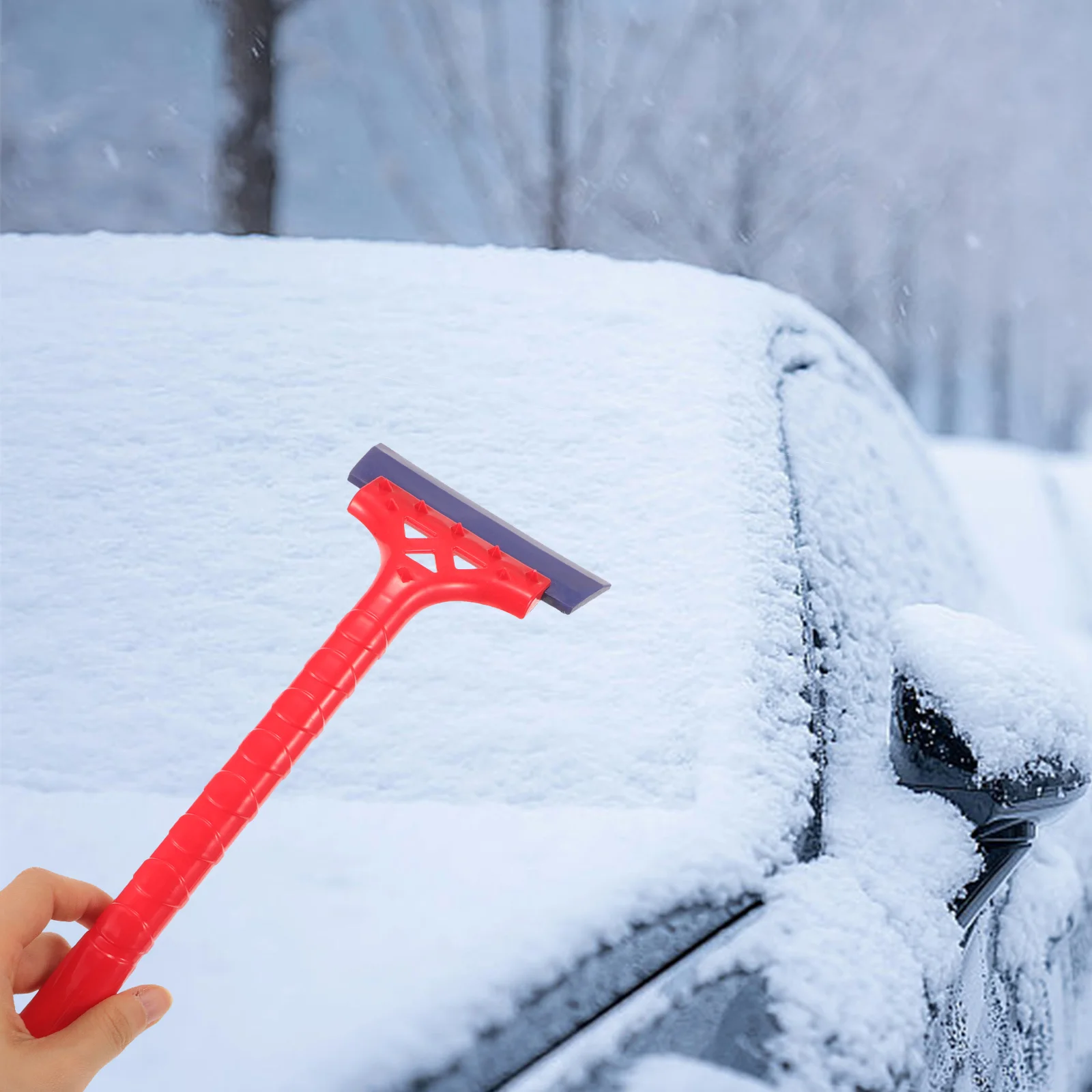 

2pcs Snow Shovel For Car Emergency Resin Detachable Long Handle Ice Scraper Tool Winter Snow Removal Suv Truck Driveway Camping