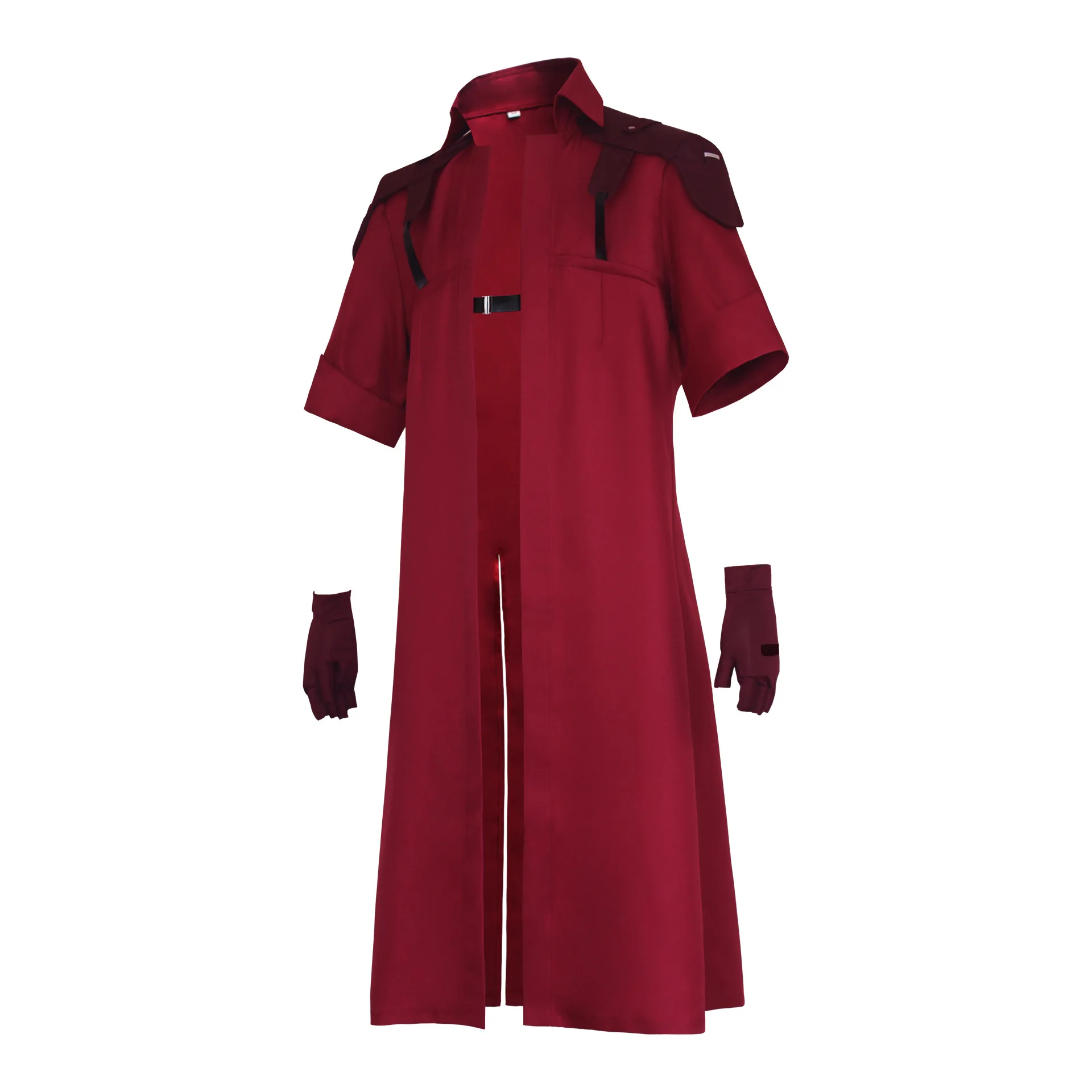 Anime Game May Cry 5 Cosplay Costume Dante Men's Red Long Poncho Jacket Game Uniforms Wig for Halloween Devil Performance view 2