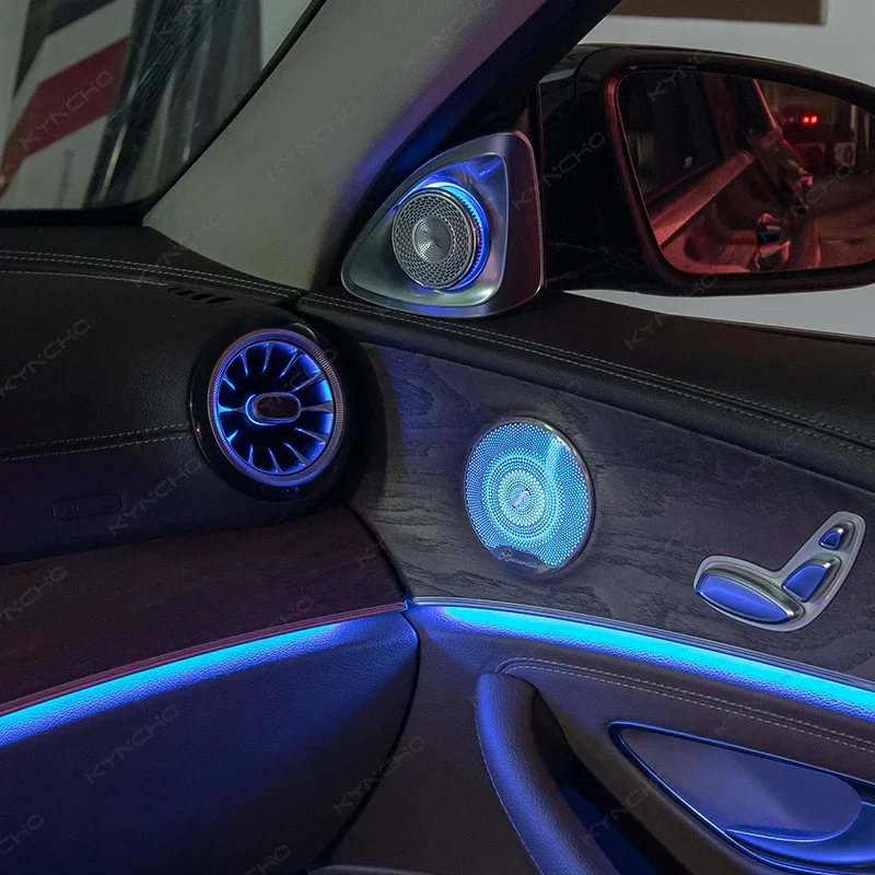 KYNCHO For benz E Class C238 64 Color RGB Car Ambient Light for APP Control 12V Automotive LED Automotive Ambient Lighting