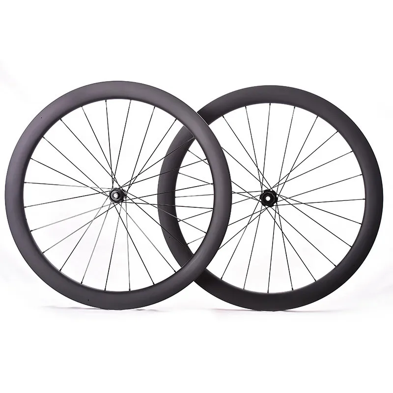 700C Rennrad Carbon-Scheibenbremsen-Laufräder, Tiefe 38/46/50/58mm, Clincher/Tubeless Fahrradlaufräder, Carbon-Rennrad-Scheibenlaufradsatz – Detail 14