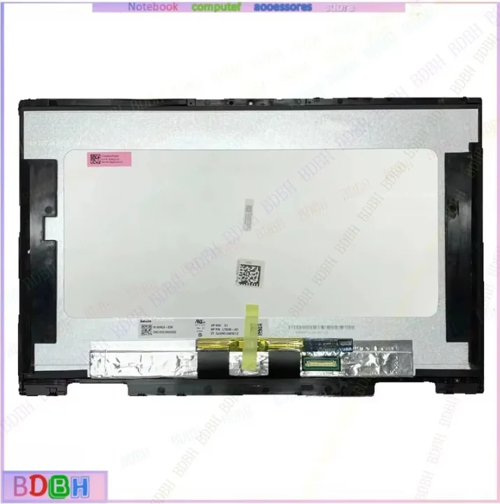 ZQ  For Pavilion X360 Convertible 14-DY 14 DY 14M-DY Display Touch Screen Digitizer Assembly Frame FHD Replacement LCD 30PINS
