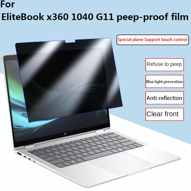 

Для HP EliteBook X360 1040 G11 G10 Антиувеличительная защитная пленка для экрана X360 830 G11Анти-вуайеуристическая антибликовая матовая пленка для конфиденциальности