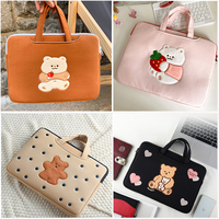 Cute Women Laptop Handbag Sleeve Case Pouch 11 12 13.3 14 15.6 Inch for Ipad 12.9 Macbook Magicbook HP Notebook Bag Accessory