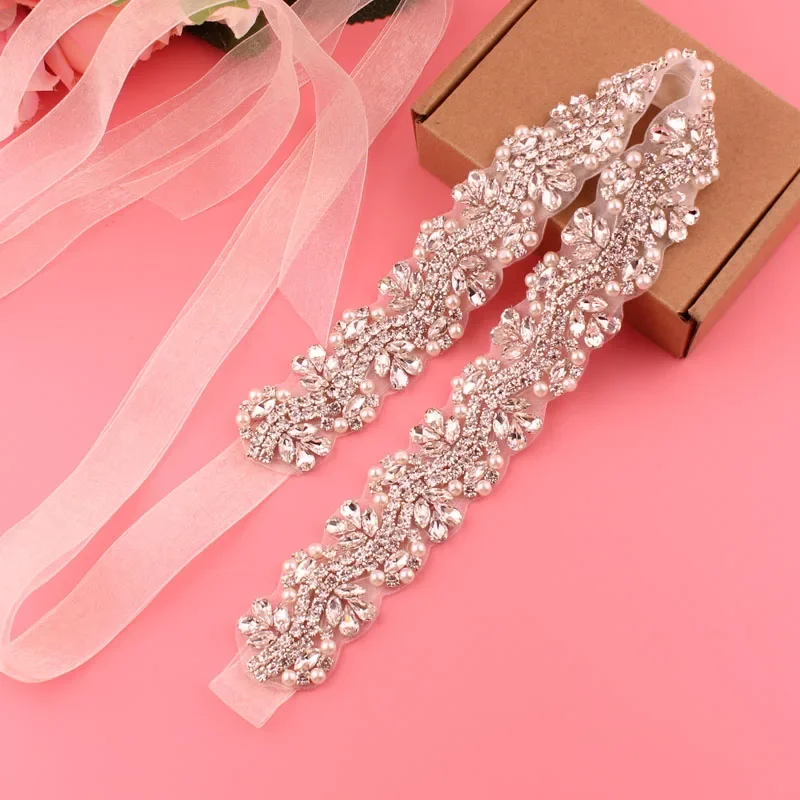 Diamond bridal belt, wedding supplies, ladies' belt, crystal belt, wedding dress accessories