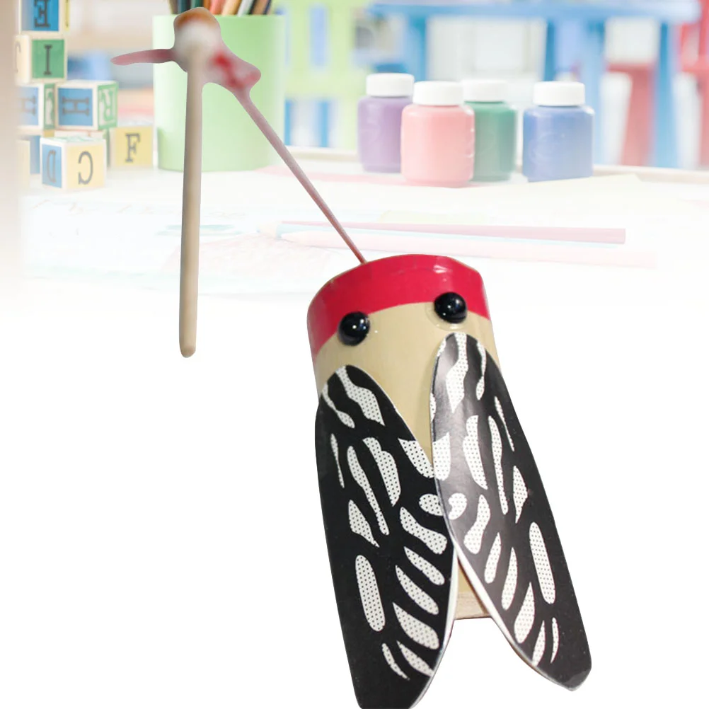 

Traditional Chinese Bamboo Cicadas Toy DIY Handmade Novelty Noise Maker Toy for Toddlers Kids chinese toys