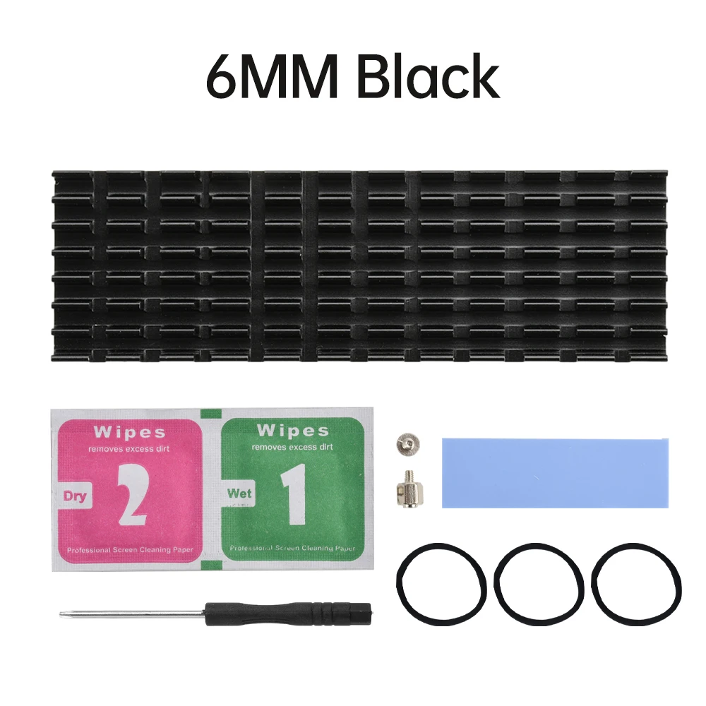 Disipador de calor de refrigeración, almohadillas térmicas TZT, radiador de disipación de calor M.2 para disco duro NGFF 2280 PCI-E NVME SSD
