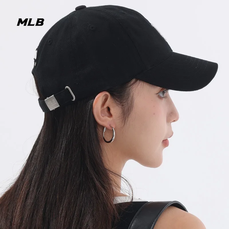 قبعة شمس للجنسين من MLB قبعة بيسبول سوداء بشعار LA