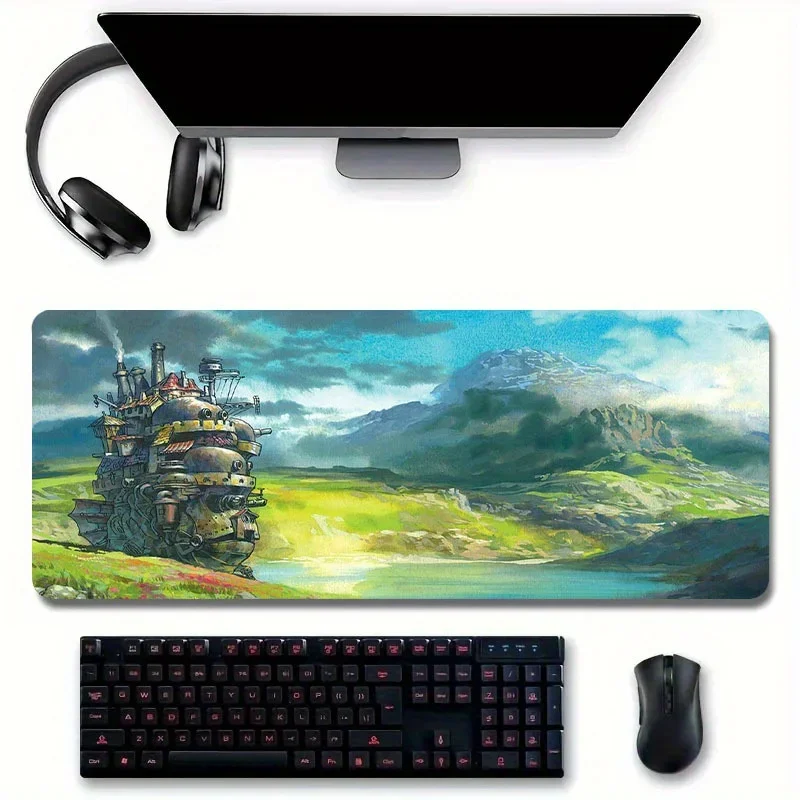 Kawaii Studio Gaming Mouse Pad - Large Non-Slip Rubber Base for Computer and Laptop - Perfect Gift for Gamers and Anime Fans