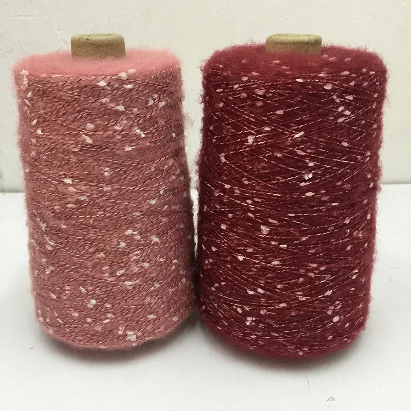 500g Colorful Dot Mohair Yarn for Knitting Crochet Baby Sweater Hat Scarf Shawl Diy Soft Medium Thick Warm Comfortable Thread