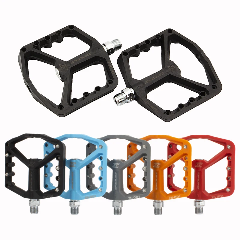 ZEROING Pedals For Bicycle Mtb Mountain Bike Platform Pedal Crank Brothers Bearings Footrest Nylon Flat Pedales Bicicleta