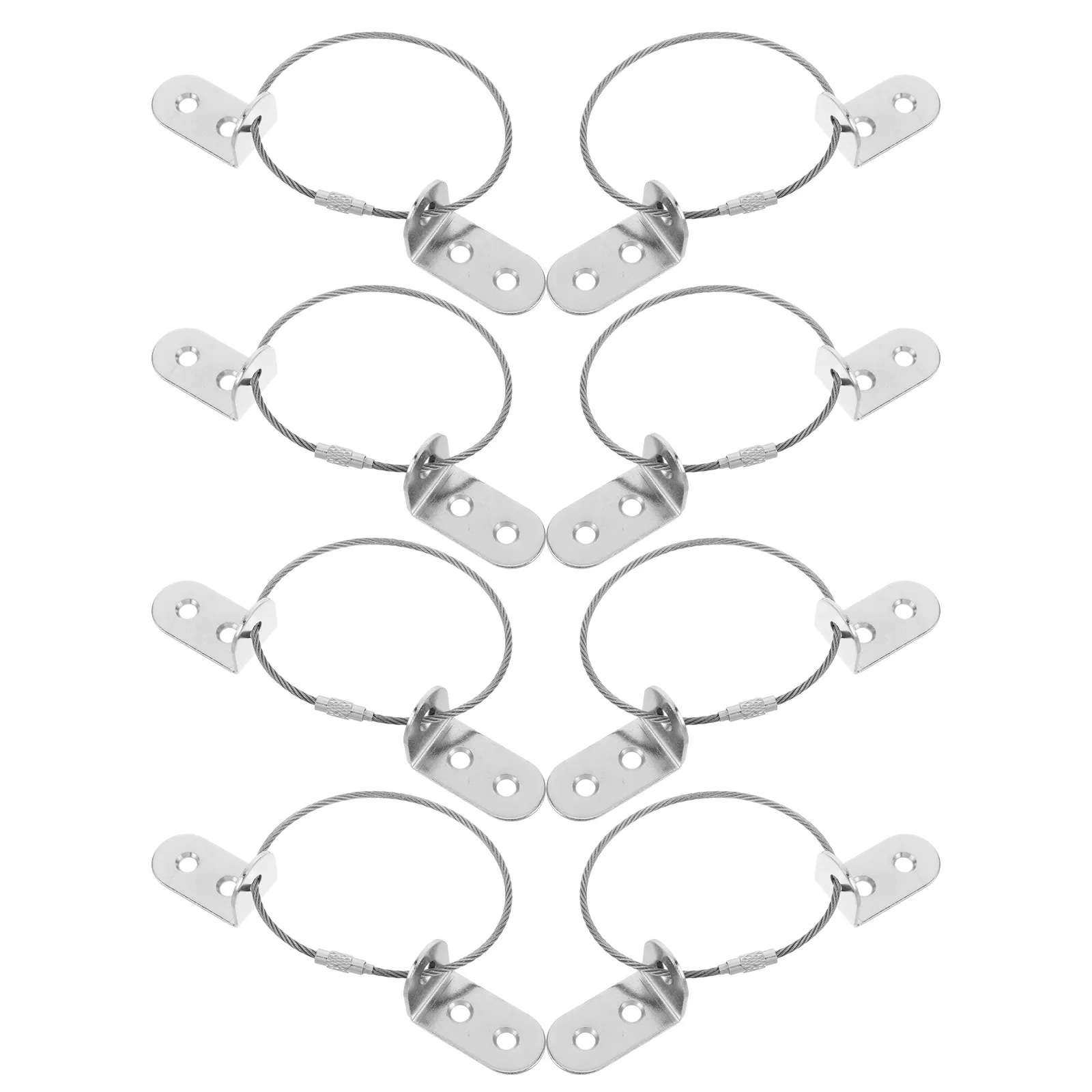 

Набор из 8 антискользящих креплений для мебели, L-образные кронштейны для крепления к стене, защита от опрокидывания, фиксатор для безопасного крепления мебели к стене, для защиты детей