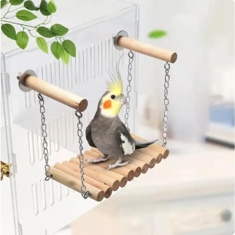 Parrot toy supplies swing hanging ring cloud ladder climbing ladder tiger skin peony Xuanfeng new bird toy