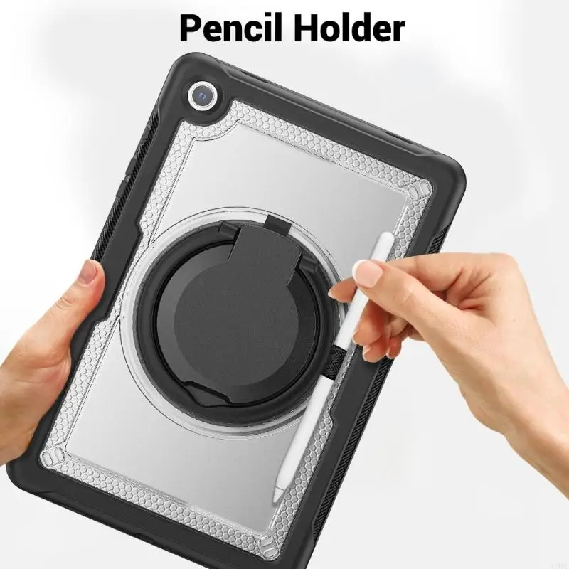 C90F لـ TAB A9 11inch 2023 Cover Heavy Dickproof Cover 360 درجة الدوران