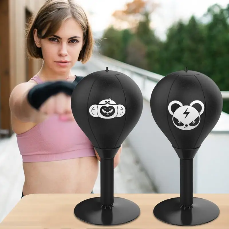 Stress Relief Punching Bag Speed Ball Stand Boxing Training Practice Pump Adult Mini Inflatable Sports Fitness Equipment Gifts