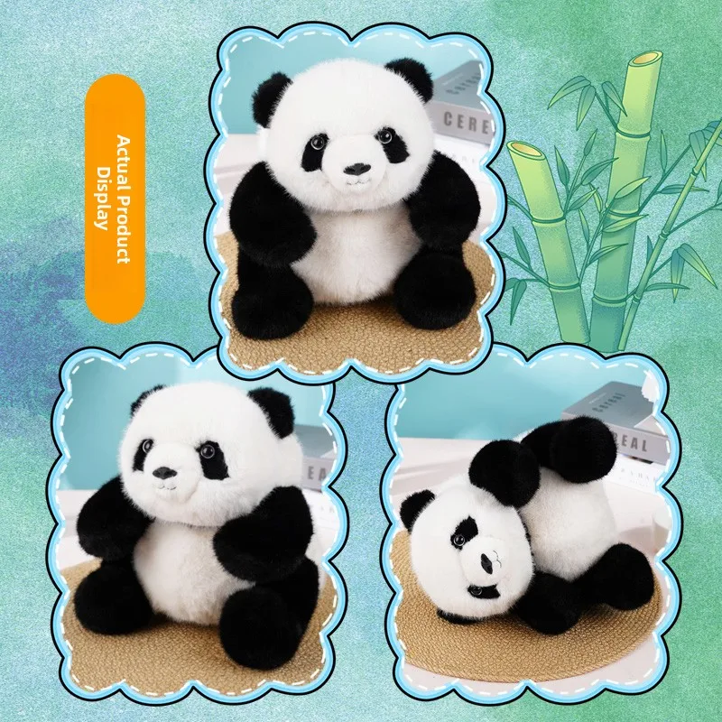 

Кукла Fubao Plu Panda, супер милая l улыбка, губа, пушистый подарок на день рождения, традиционная китайская игрушка, мягкий полипропиленовый хлопок, мягкий медведь