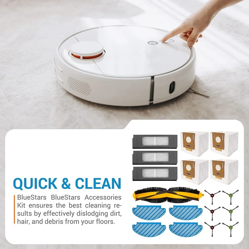 Untuk ECOVACS DEEBOT OZMO T8 T8 AIVI T8 MAX N8 Pro N8 Pro +, Yeedi Vac Robot penyedot debu sikat sisi utama pel Filter Hepa