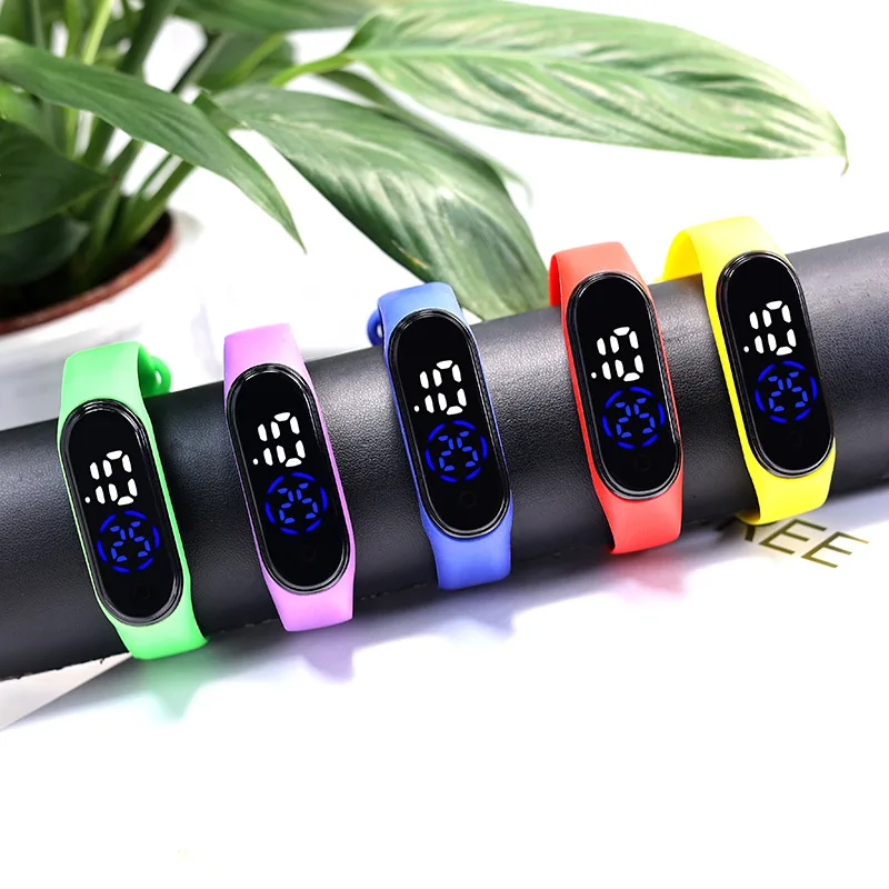 50 teile/los Mode kinder Uhr Elektronische Digitale Led-anzeige Student Uhren Wasserdicht Urlaub Jungen Mädchen Geschenk Kinder Uhren