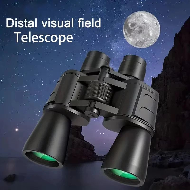 

Мощный бинокль дальнего действия 10x50 с призмой BAK4, телескоп HD в стиле милитари с большим увеличением для охоты, туризма и дикого применения