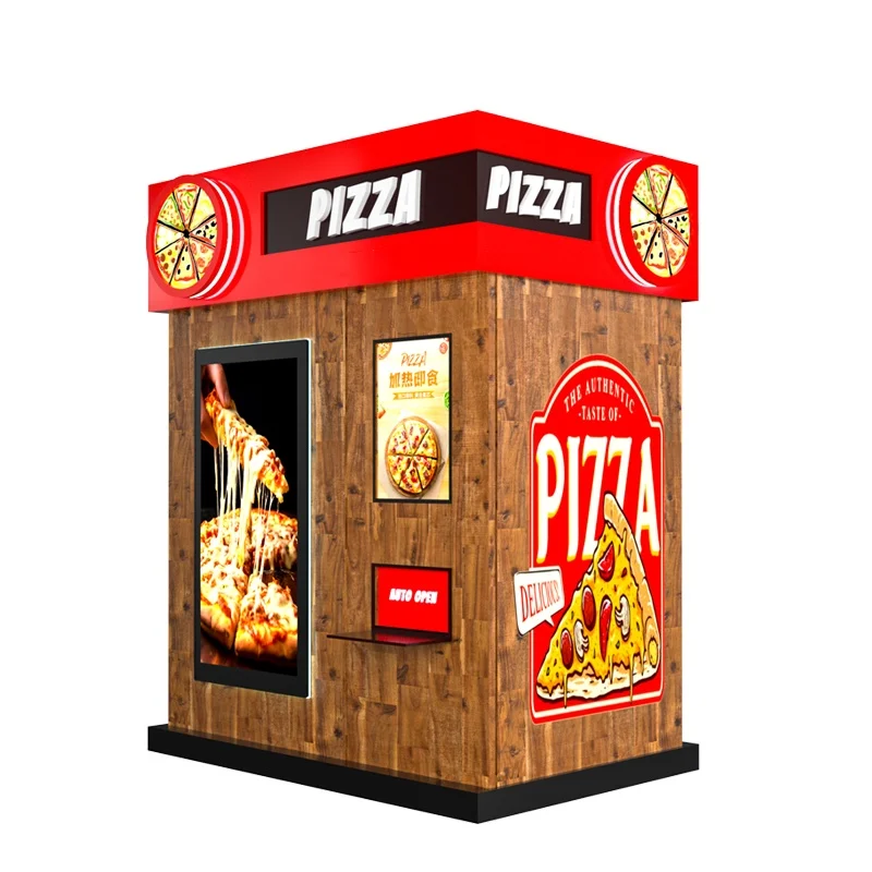 24 Hours Wholesale Vending Machine Automatic Pizza Making Vending Machine For Sale Hot Food