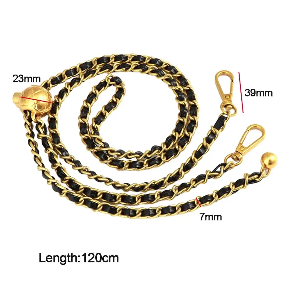 Small Golden Balls Chain Bag Chain Metal Adjustable Length Replacement Shoulder Strap High-end Shoulder Strap Accessories