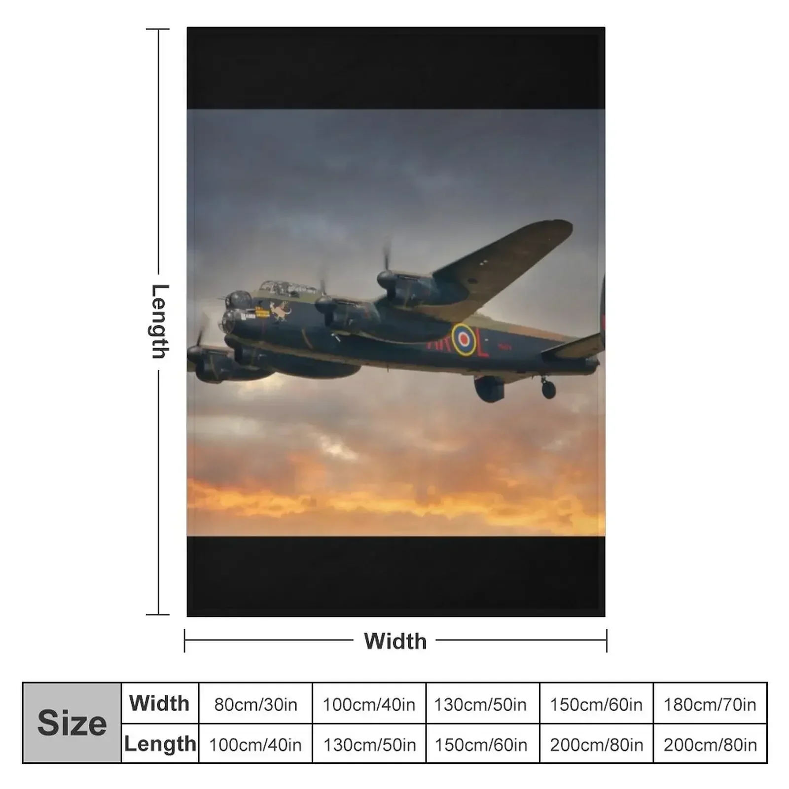 Avro Lancaster Throw Blanket Hairy Thins Beautifuls Soft Extra Large Throw Furrys Blankets