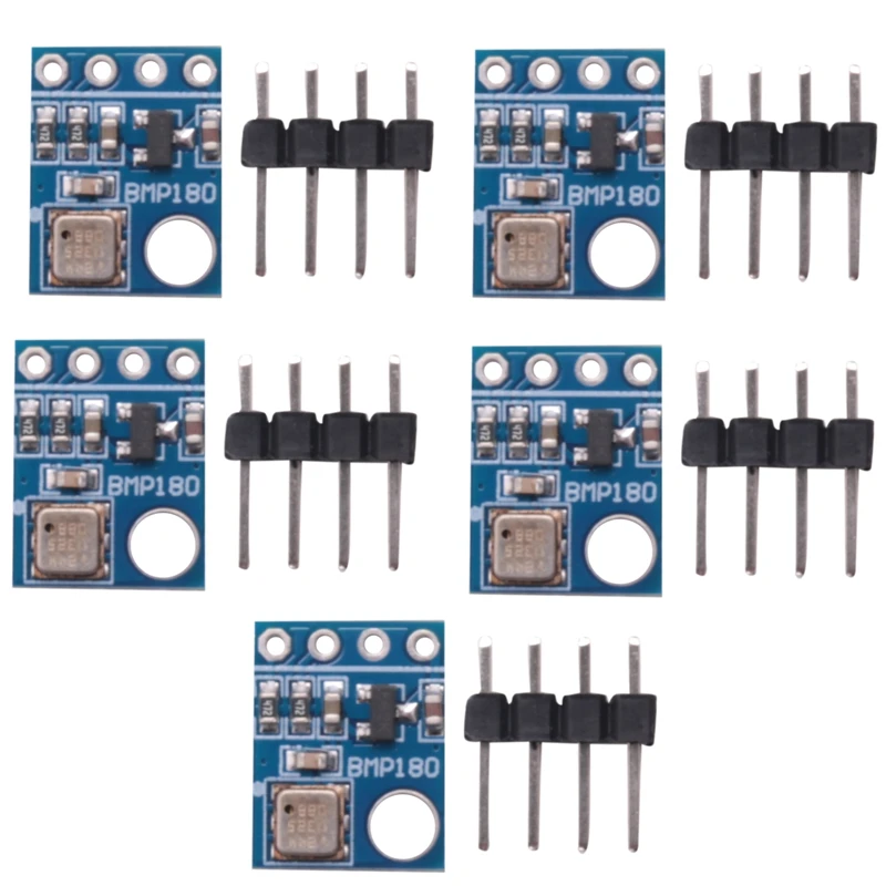 5Pcs GY-68 BMP180 Barometric Pressure Temperature Sensor Module Replace BMP085