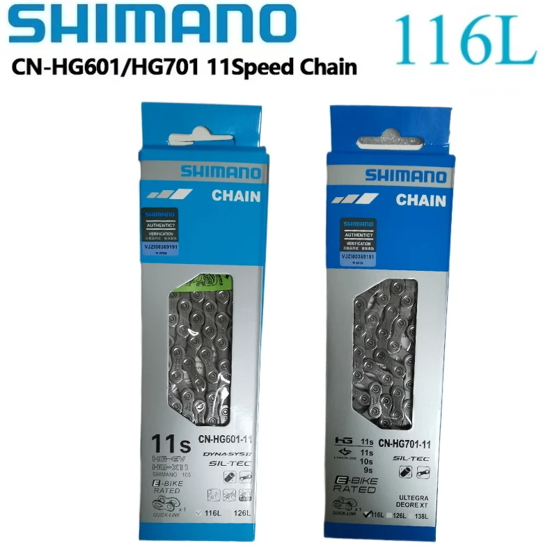Shimano CN HG601 HG701 11Speed Bicycle Chain ULTEGRA DEORE XT 116