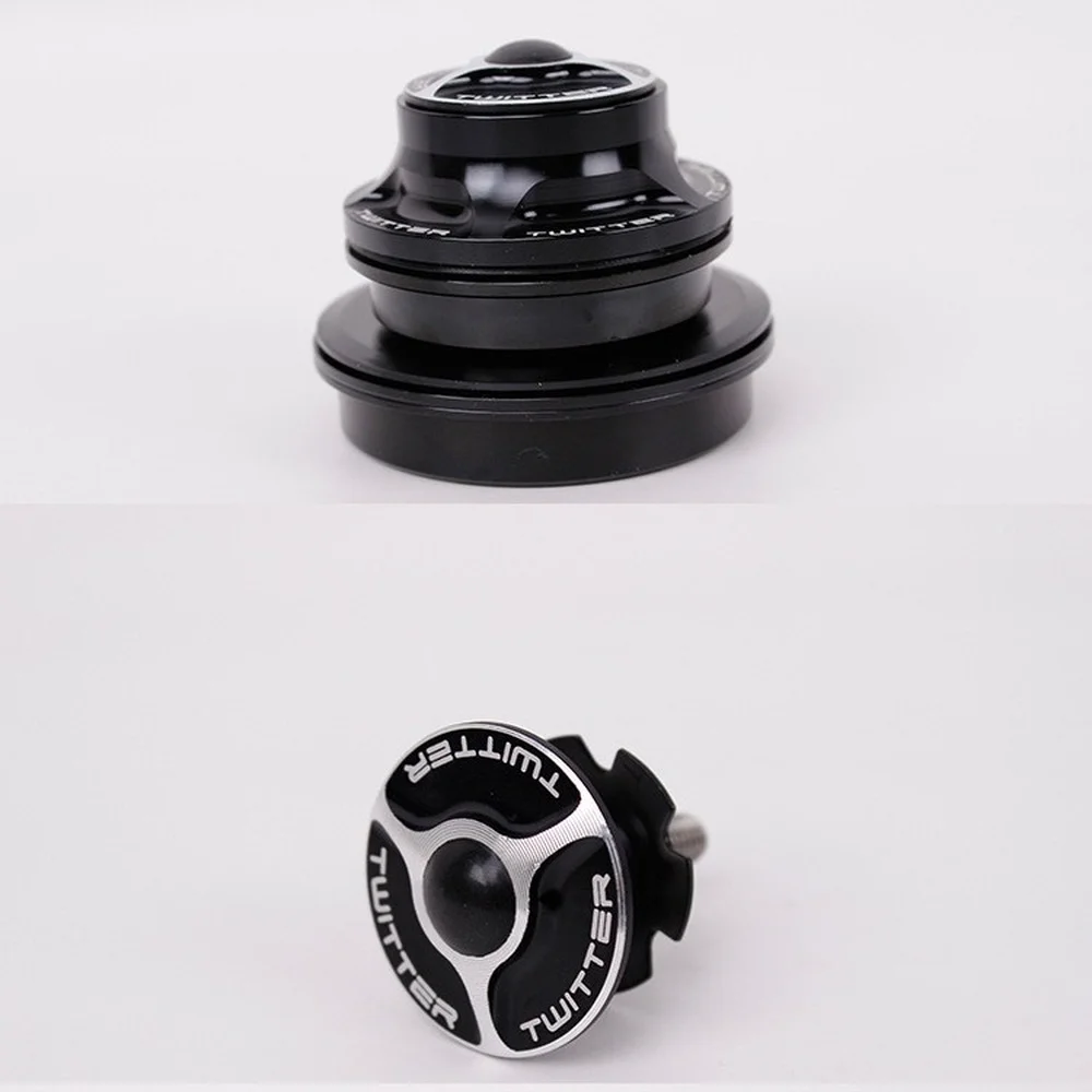 TWITTER high-quality TW 6.0  mountain bike aluminum alloy 44*56 diameter built-in hidden conical bearing bowl set stem cap 2022