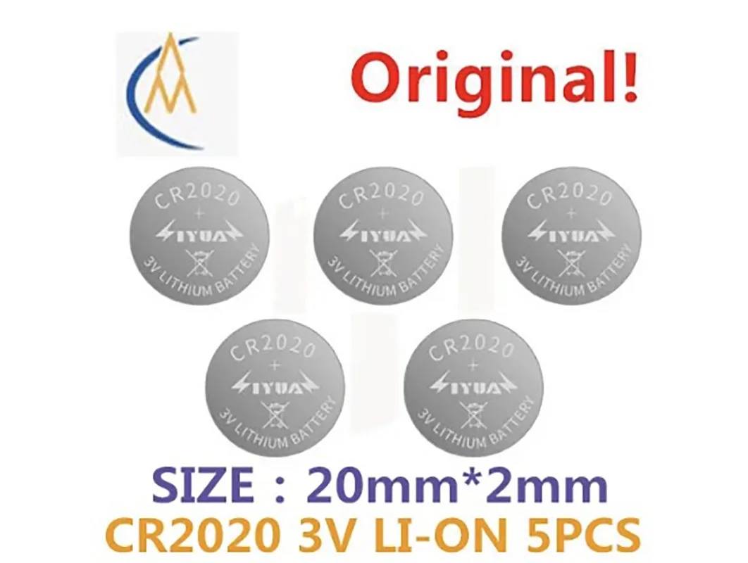 

5PCS Original CR2020 high-performance wide temperature button battery tablets industrial auto remote control panel