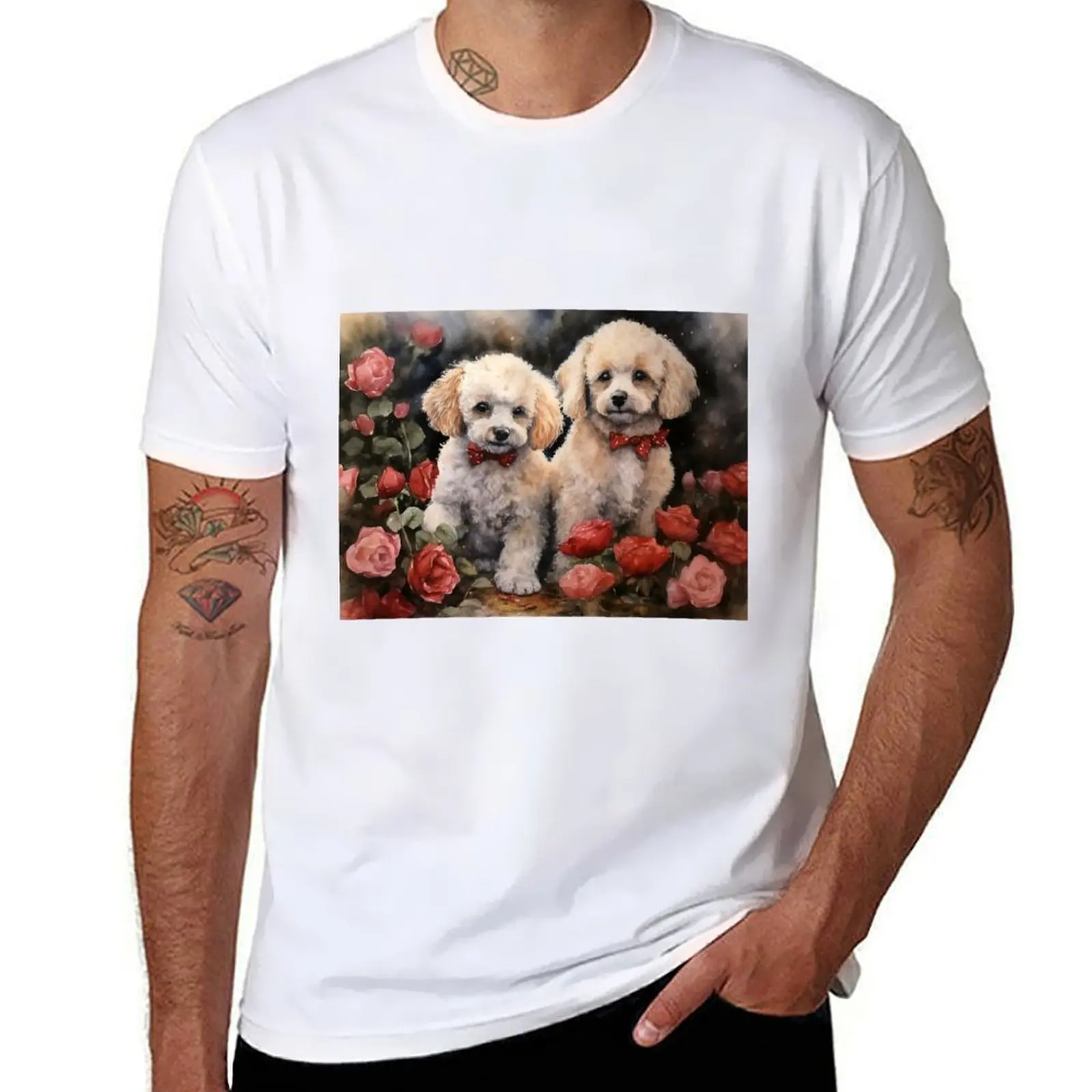

Poodle Puppies T-Shirt anime t shirts oversize t shirt man designer t shirt man casual T-Shirt