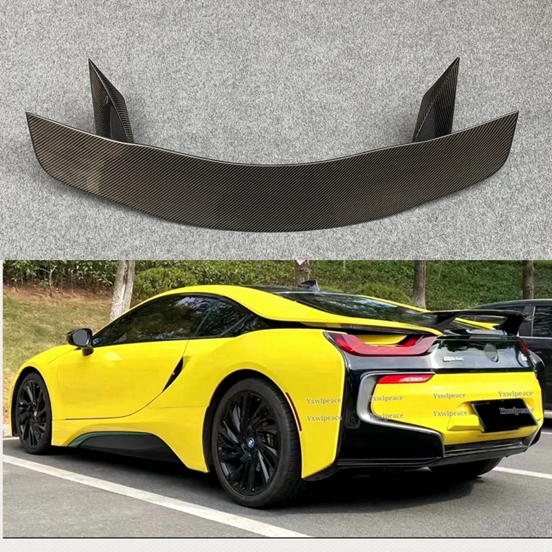 For BMW I8 Spoiler 2014 2015 2016 2017 2018 2019 High Quality Carbon Fiber Rear Trunk Lip Spoiler Wing Body Kit Accessories