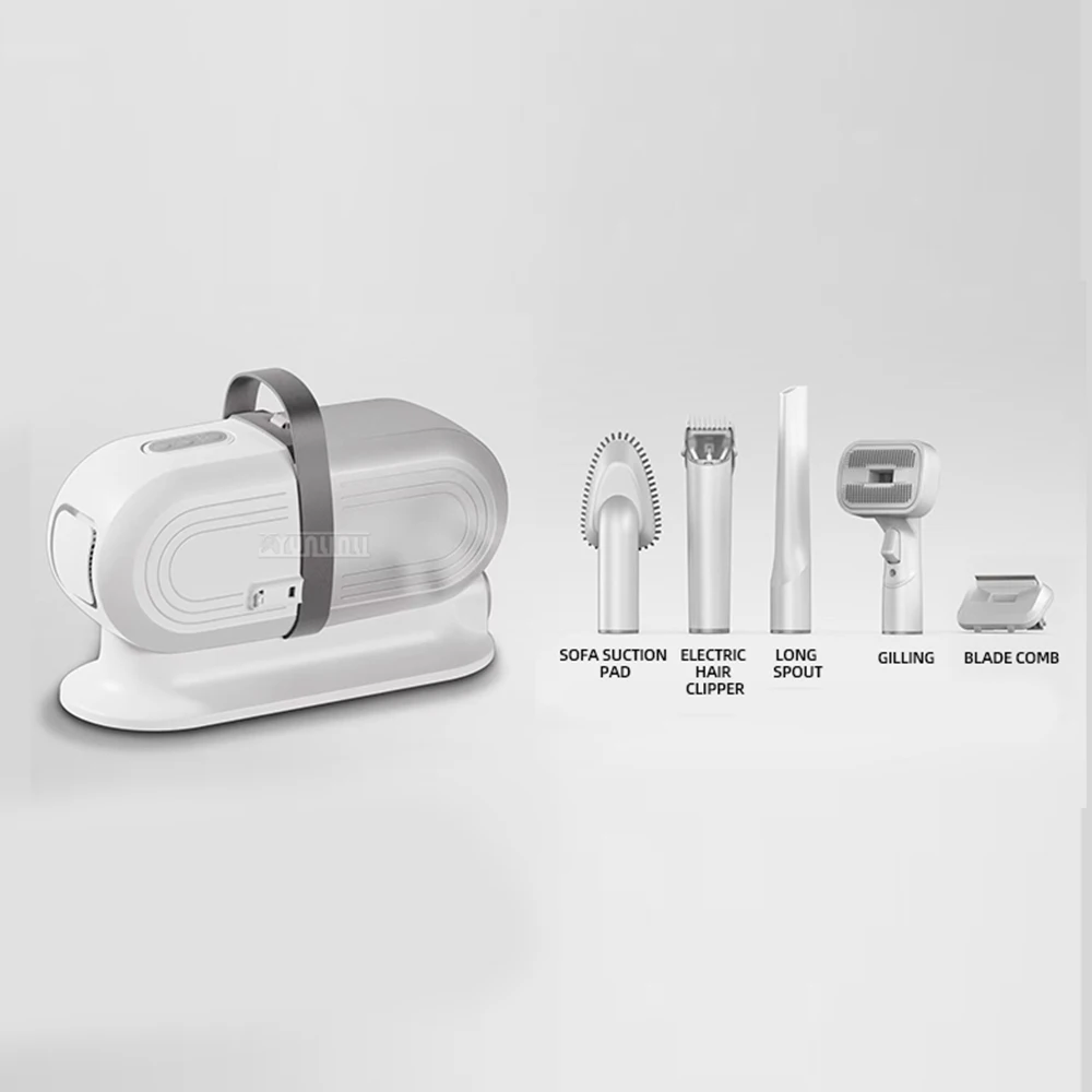 Dog Grooming Kit Household Pet Wireless Hair Comb Vacuum Suction Force Pet Grooming Tools for Shedding