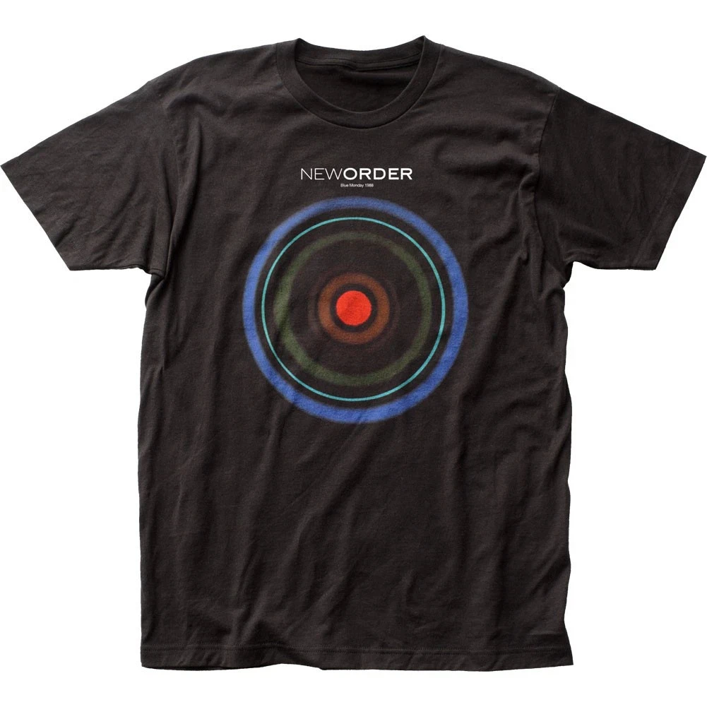 Men's New Order Blue Monday T-shirt, Classical Concert Rock Band Fans Casual T-shirt Street Style Outdoor Daily Dressing