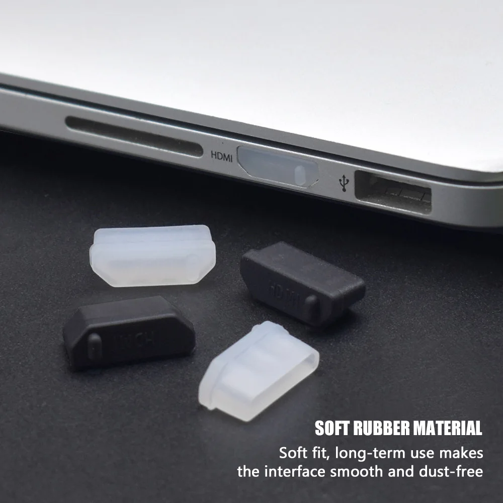 Transparent Silicone Anti Dust Plug Waterproof Interface Stopper Cover for MacBook Laptop USB Keyboard New 2026
