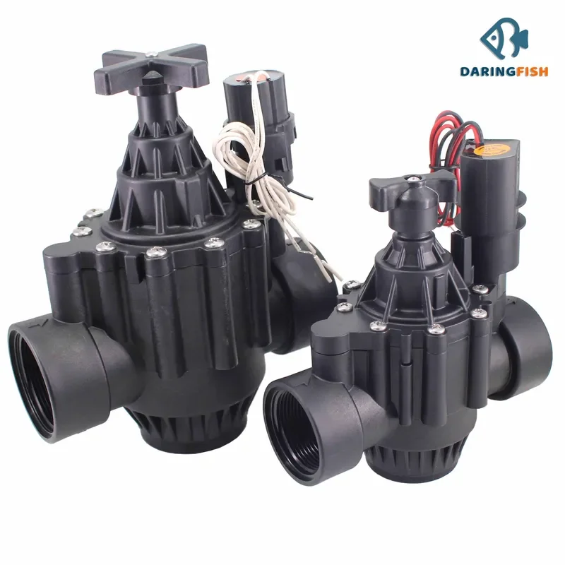 i DaringFish Drip Irrigation Series Automatic Solenoid Valve Plastic Black Agricultural Garden Intelligent Greening
