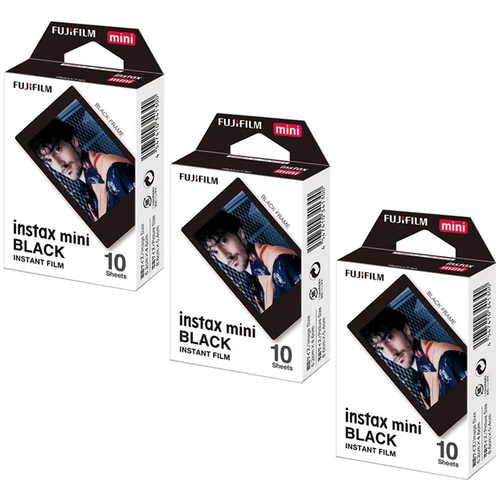 Imagen 1 del producto Fuji-Película de marco negro para cámara Fujifillm Instax Mini 12, 9, 8, 7s, SP-1 para impresora/2, 10-30 hojas