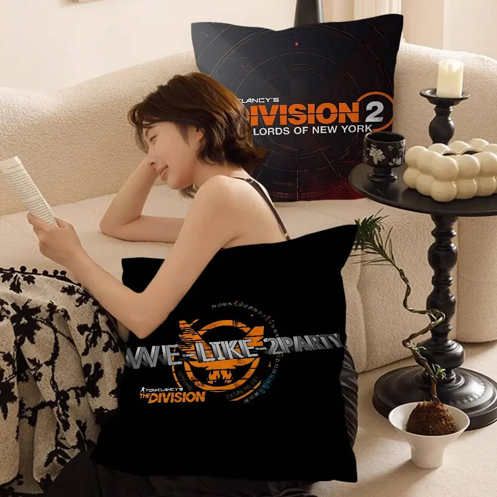 T-Tom clancy's the division Cushion Cover Inches Farmhouse Decor Home Throw Pillow Covers for Couch Decorations