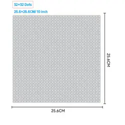 Grey Parts for City Figures Block Base Plate Bricks MOC Classic Building Blocks DIY Small Size Bricks Children Christmas Toys