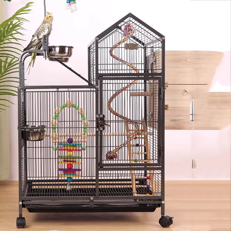 

Decorative Bird Cages Outdoor Aesthetic Large Cage For Parrots Garden Rolling Tray Jaula Pajaros Bird Accessories MQ50NL