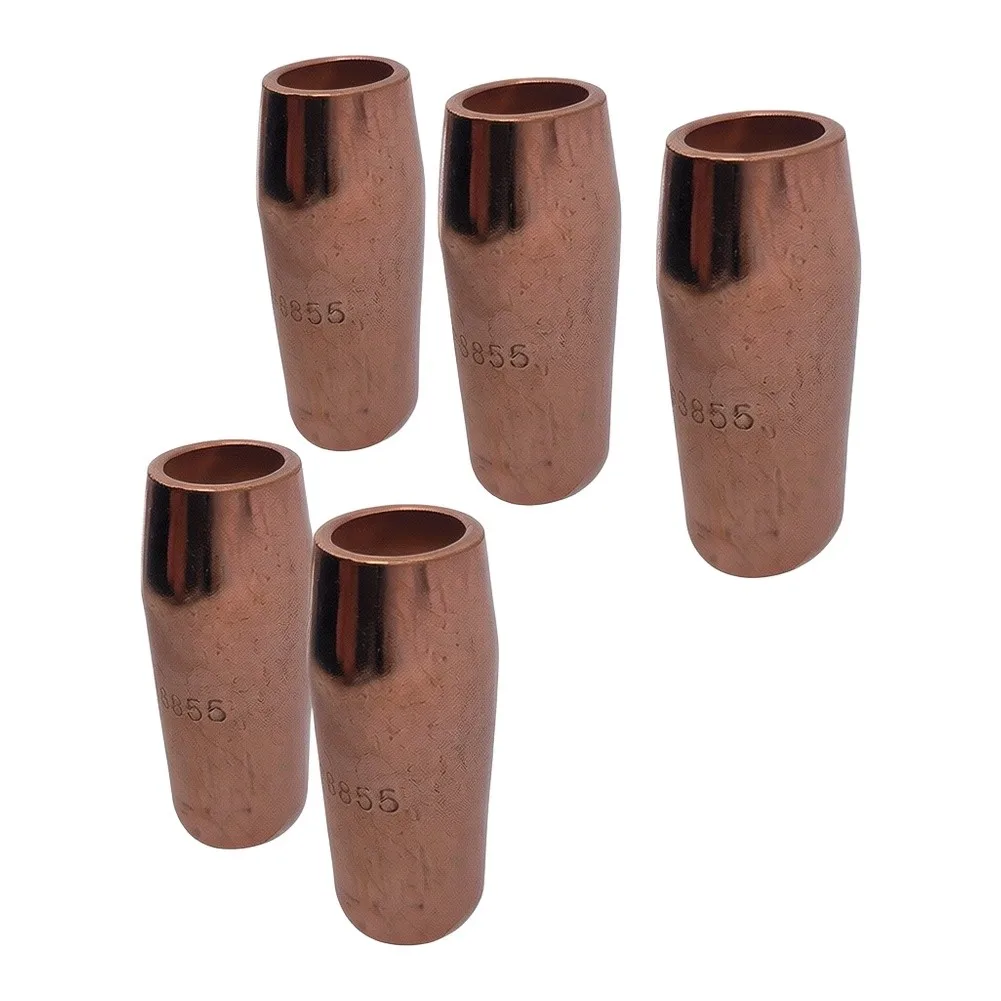 198855 Replacement for mig Welding Nozzle for mig Welding Copper 5-pack 198855 for mig Compatible Copper Welding Nozzle Set