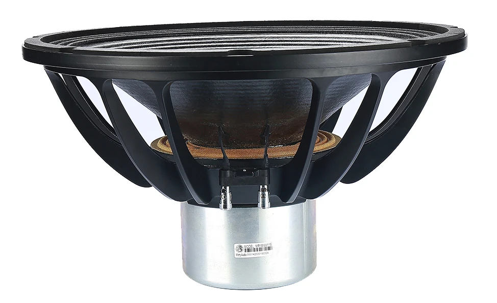 Altoparlante audio Pro con piastra CNC da 18" 8 Ohm 1500 Watt RMS con telaio in alluminio