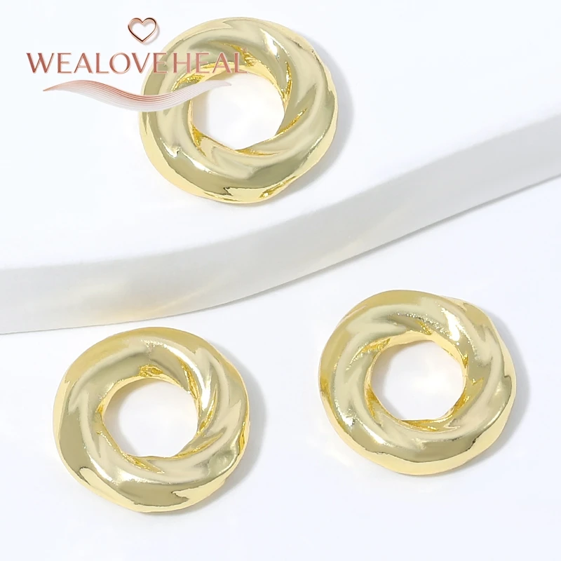 18K vergoldete Messing-Distanzperlen, Trennperlen, runde Perlen für DIY-Armbänder, Halsketten, Schmuckherstellungszubehör – Detail 19