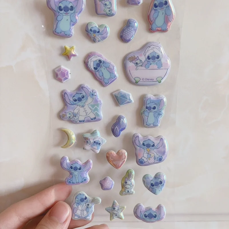 Neue Disney Stich Blase Aufkleber Cartoon Zootopia 3D Dimensionale Aufkleber Telefon Fall Ccd Dekoration Nette Student Belohnung Aufkleber