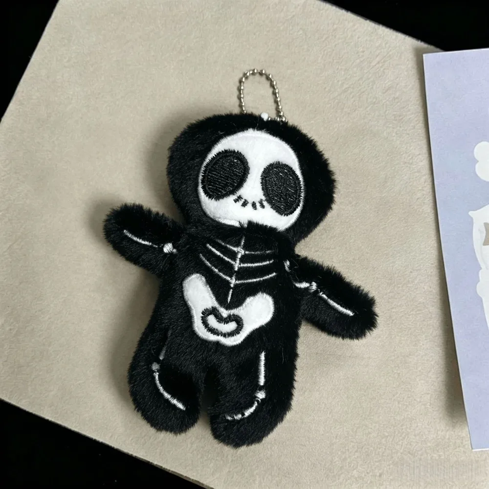 Fashion Skeleton Halloween Plush Keychain Skull Mummy Style Bag Pendant Stuffed Keyring Key Hanging Halloween