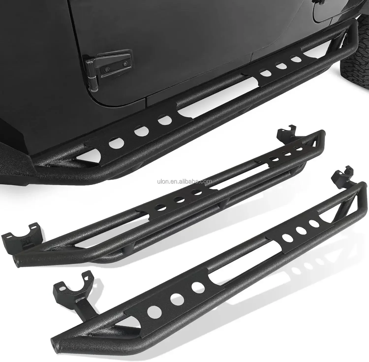 

Wholesale OEM Wrangler JK Running Boards Side Steps Fit 2007-2018 Jeep Wrangler JK Unlimited 4 Doors, Heavy-Duty Steel Step