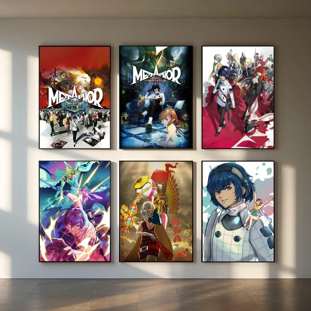 Anime Game Metaphor Refantazio Poster HD art sticky wall waterproof home living room bedroom bar aesthetic decoration